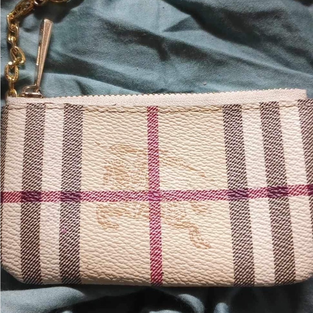 Burberry Check Strap Coin Case